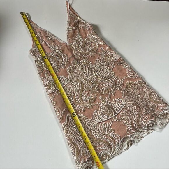 Free People NWT Night Shimmers Sequins Dress 0 - Picture 9 of 10